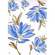 Ref. 78503 - DECALQUE FLOR AZUL CLARA ESTILIZADA 1687/005